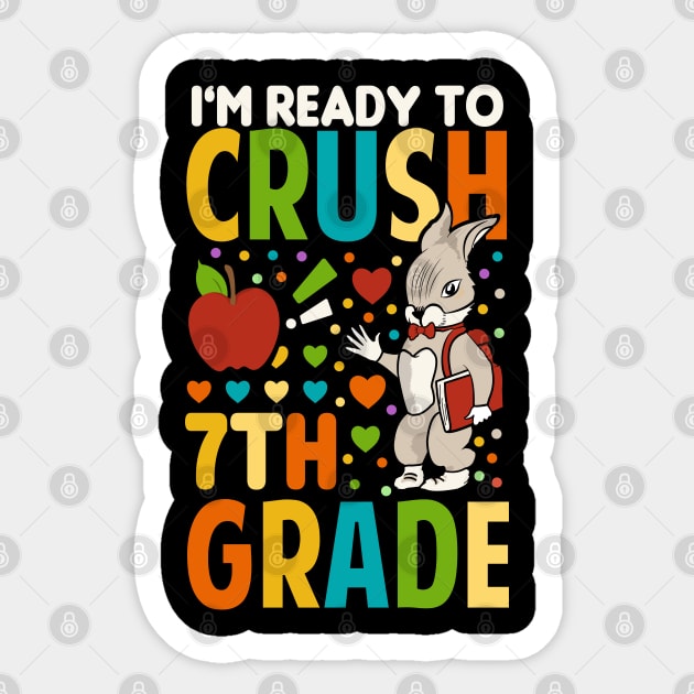 I'm Ready To Crush 7th Grade Back To School Sticker by Tesszero